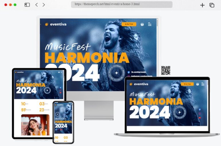 Eventiva Music event Bootstrap HTML