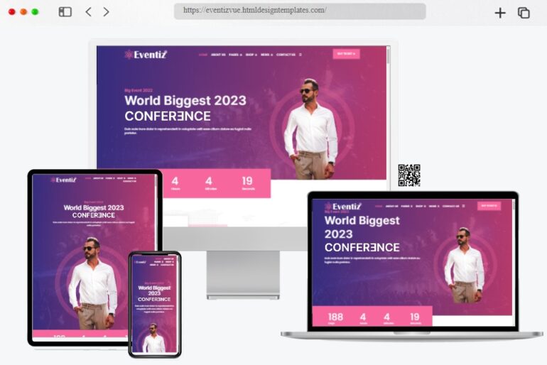 Eventiz Event Conference Vue Templates
