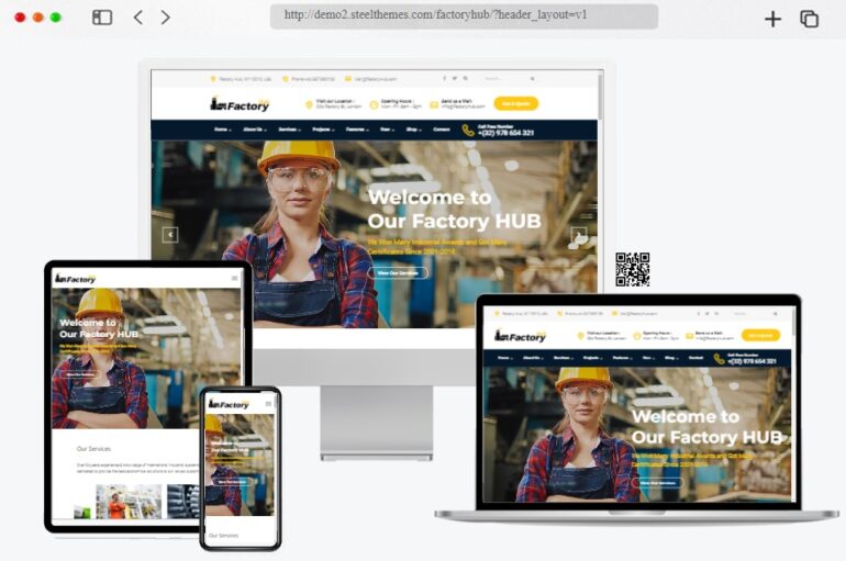 Factory HUB Industry WordPress Theme
