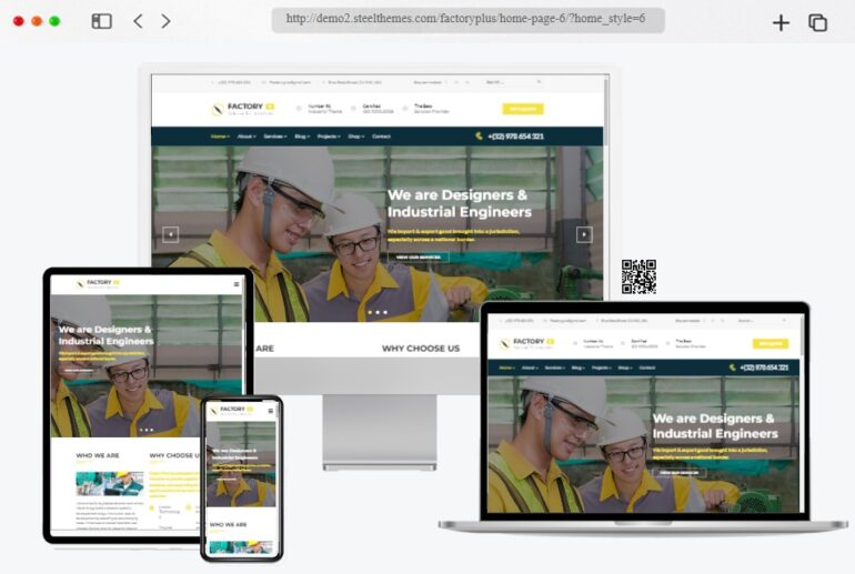 Factory Plus Industry WordPress Theme