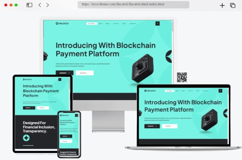 Fincatch Banking Fintech HTML Template