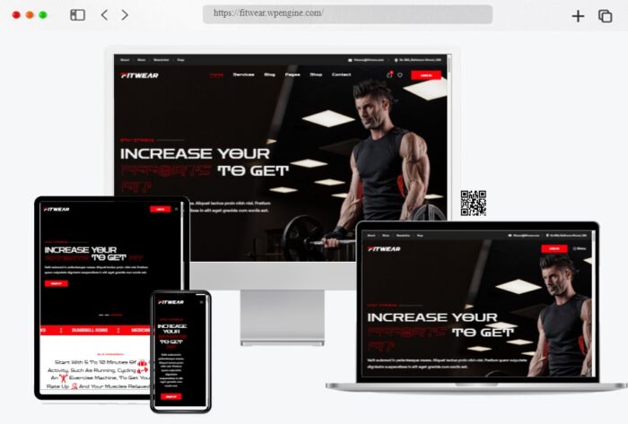 fitwear gym fitness wordpress theme