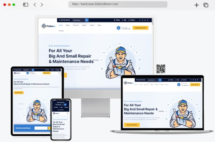 fixhero handyman wordpress theme