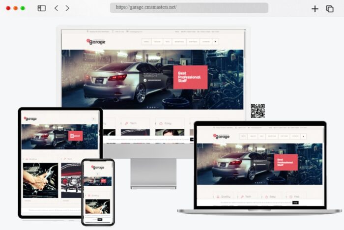 Garage Car Repair Workshop Theme
