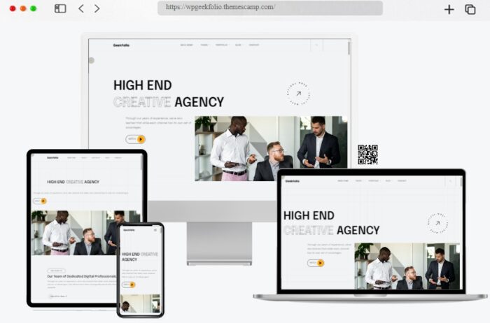 Geekfolio Portfolio Agency WordPress Theme