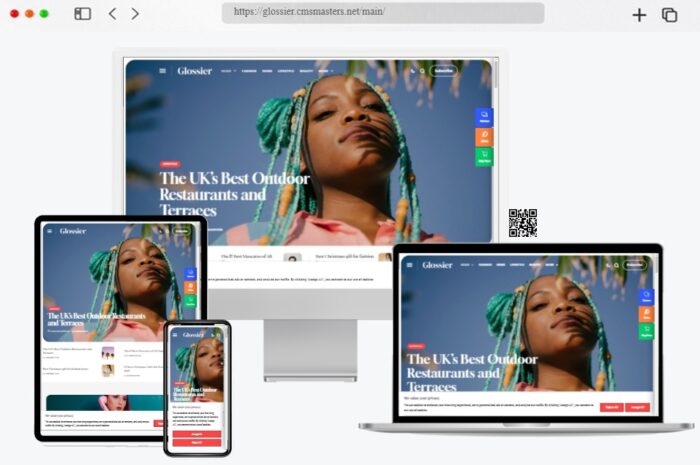Glossier Newspaper WordPress Theme
