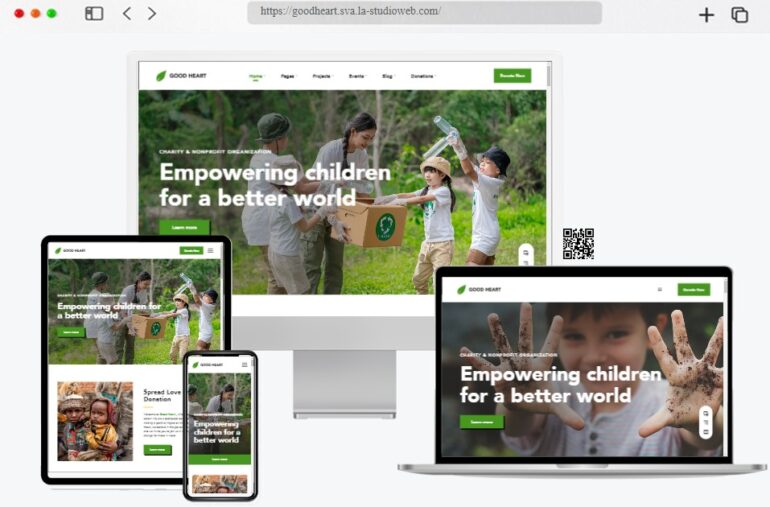 GoodHeart Charity WordPress Theme