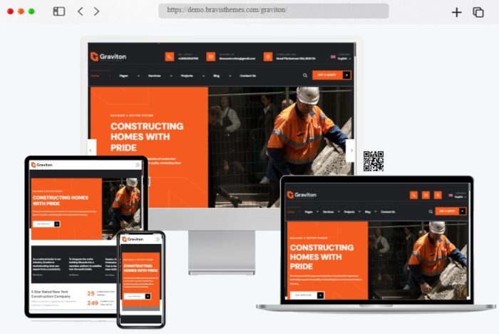 Graviton Construction WordPress Theme