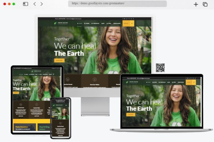 green nature environmental nonprofit wordpress