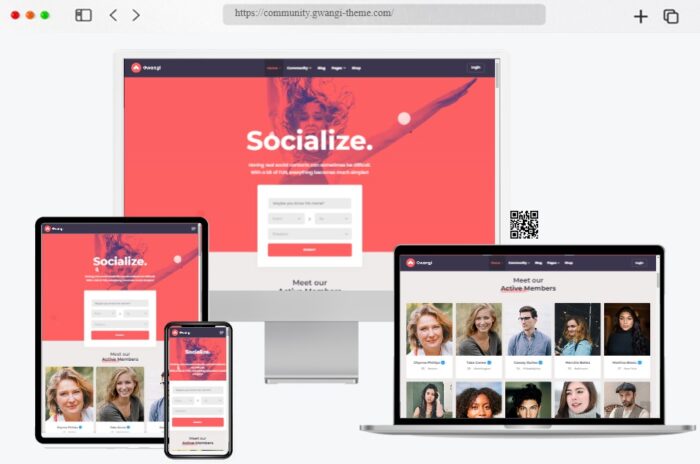 Gwangi Social Network Community Theme