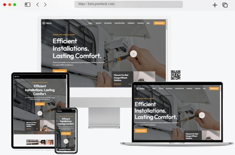 Heta Air Conditioning WordPress Theme