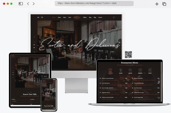 hungrybuzz restaurant wordpress theme