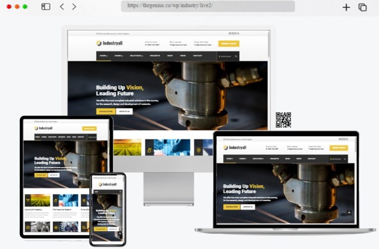 Industryall Industrial Factory WordPress Theme