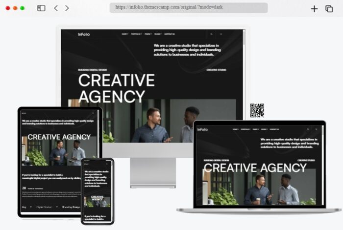 Infolio Creative Portfolio WordPress Elementor Theme