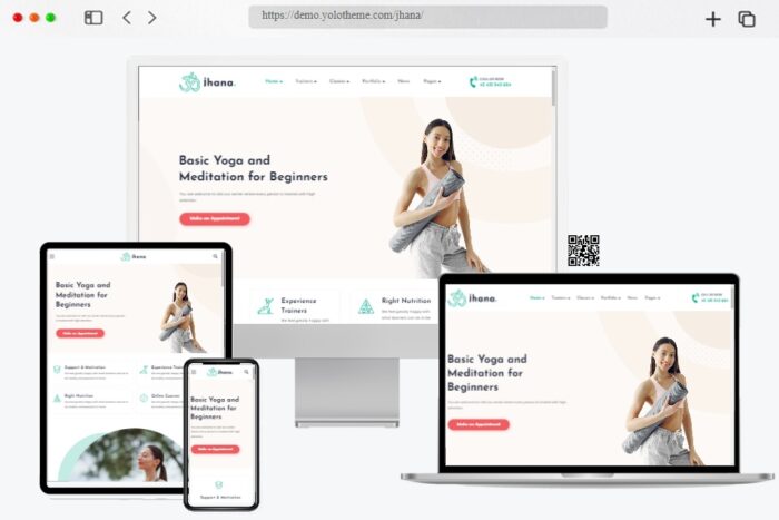 Jhana Yoga WordPress Theme