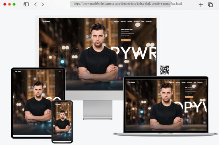 Joss Personal CV Resume Template