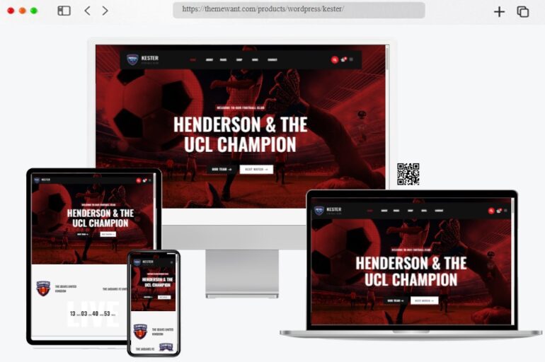 Kester Soccer Club WordPress Theme