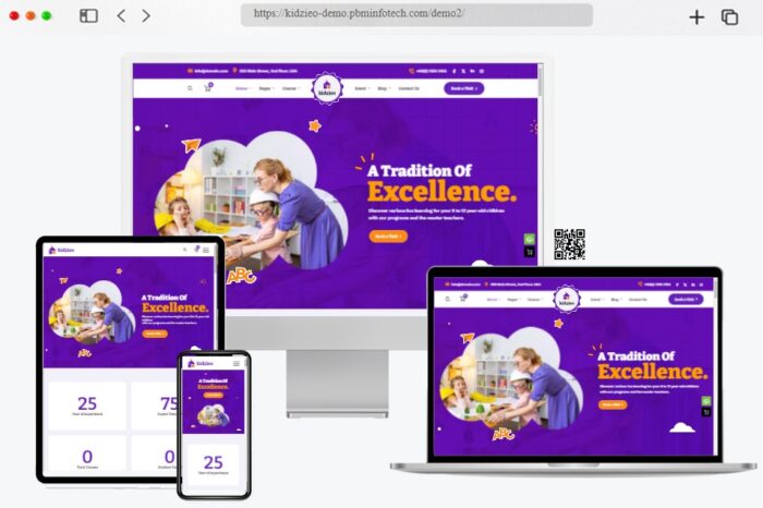 Kidzieo Kindergarten School Theme