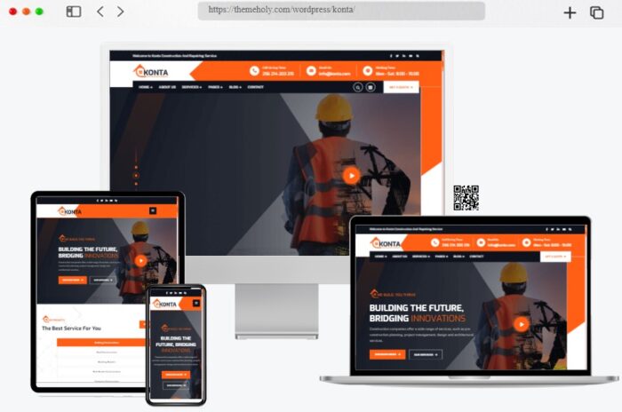 Konta Construction WordPress Theme