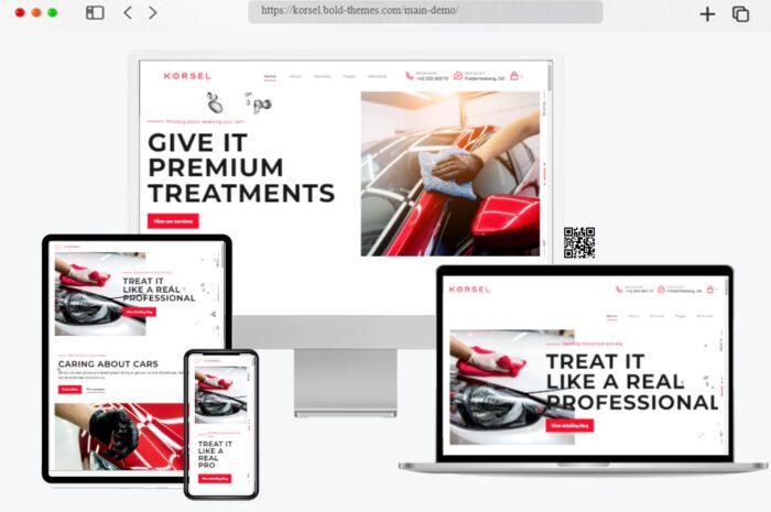 kørsel auto wash wordpress theme