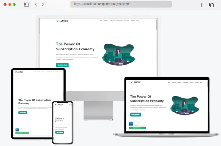Landek Blogger template library