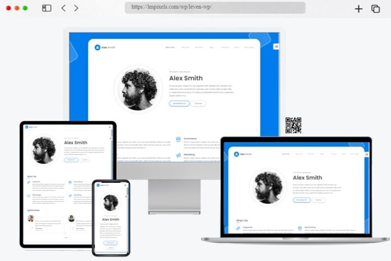 Leven Resume WordPress Theme