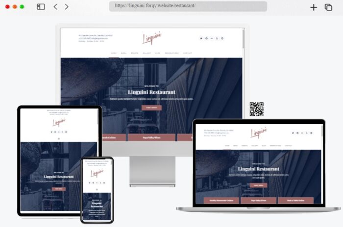 linguini restaurant wordpress theme