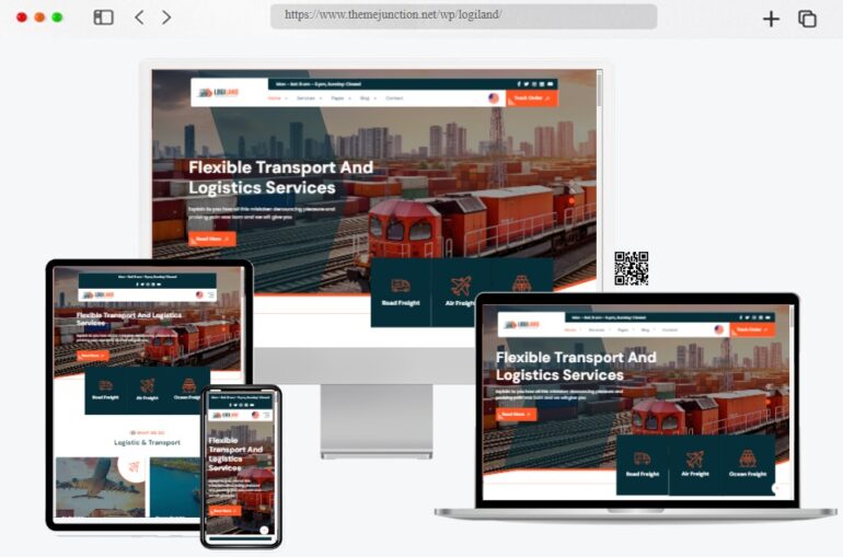 LogiLand ogistics WordPress Theme