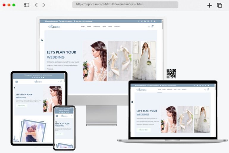 Loveme Wedding Planner HTML Template