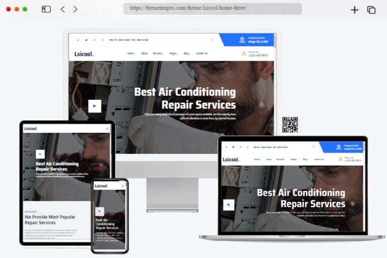 Lsicool AC Repair WordPress Theme