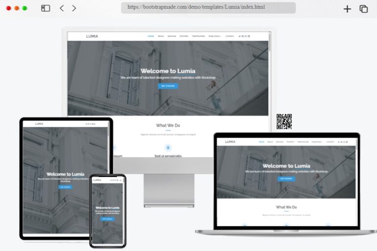 Lumia Bootstrap Business Template