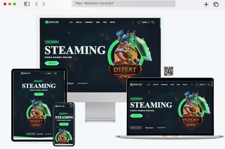 MYKD eSports Gaming NFT WordPress Theme