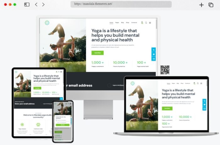 Mandala Yoga Studio Theme