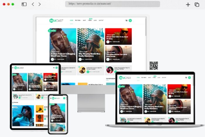 MaxCast Podcasting Blogging Theme