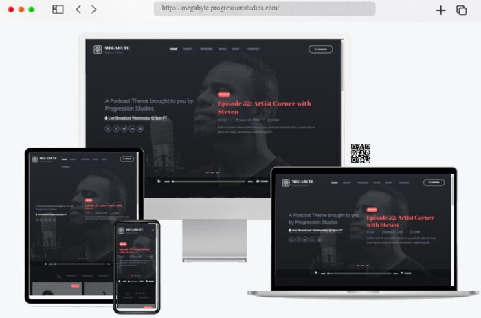 Megabyte Podcast Audio WordPress Theme