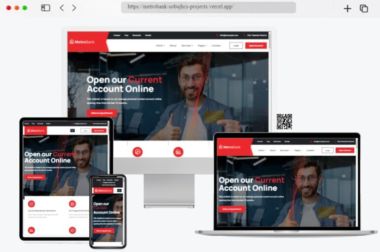 Metrobank Banking React Next Js Template