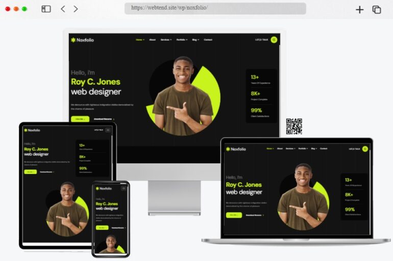 Noxfolio Resume Elementor Theme