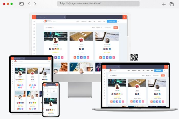 Olympus Social Networking WordPress Theme