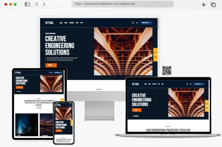 Optima Steel Factory Theme