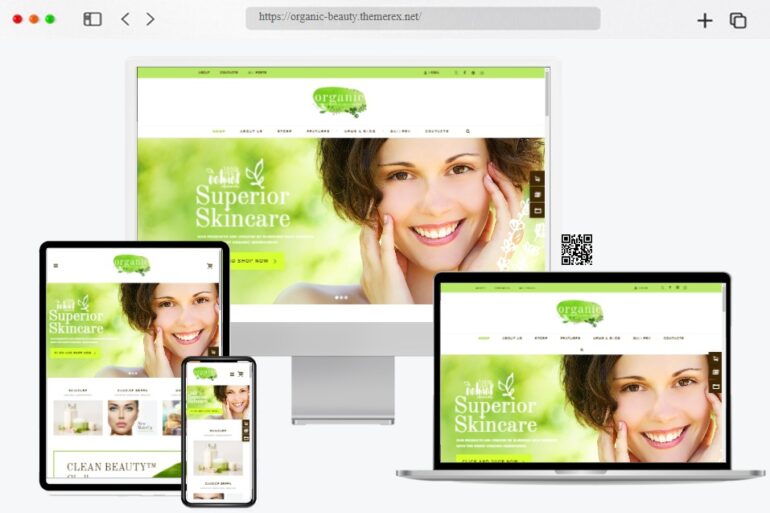 Organic Beauty Cosmetics Store Theme