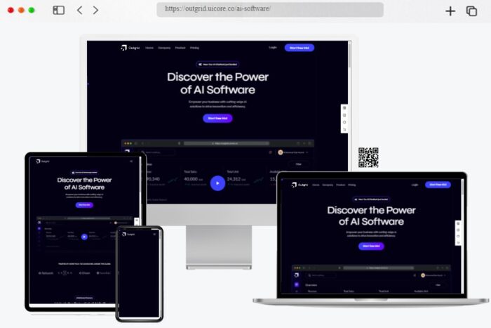 Outgrid landing Theme