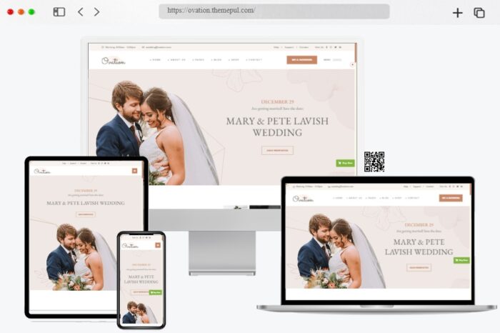 Ovation Wedding WordPress Theme