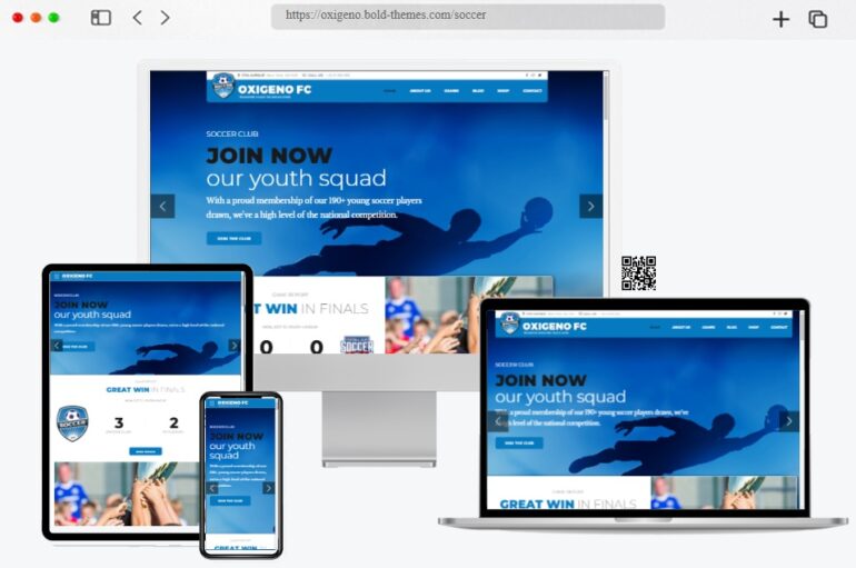 Oxigeno Sports Club WordPress Theme