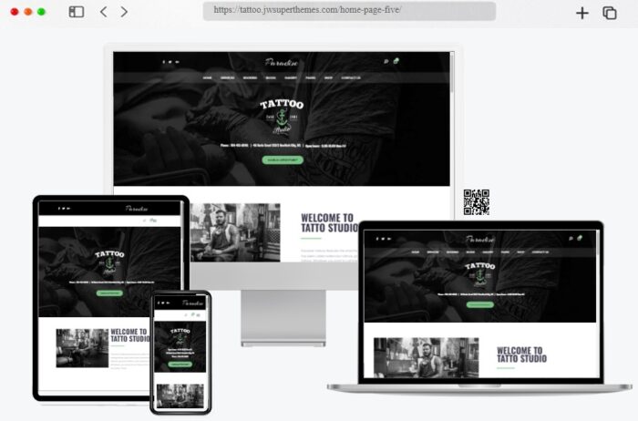 Paradise Tattoo WordPress Theme