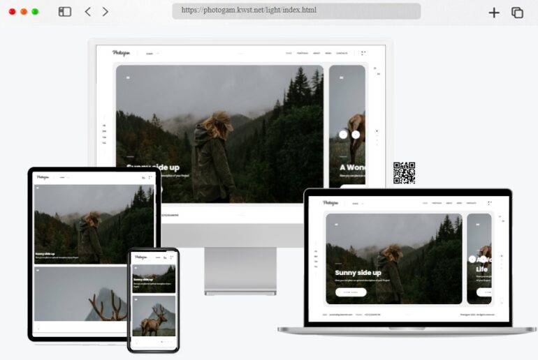 Photogam Creative Photography Portfolio Template