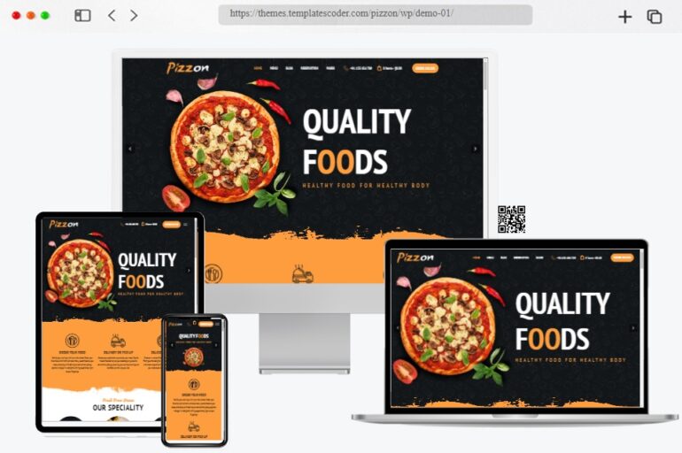 Pizzon Pizza Restaurant WordPress Theme