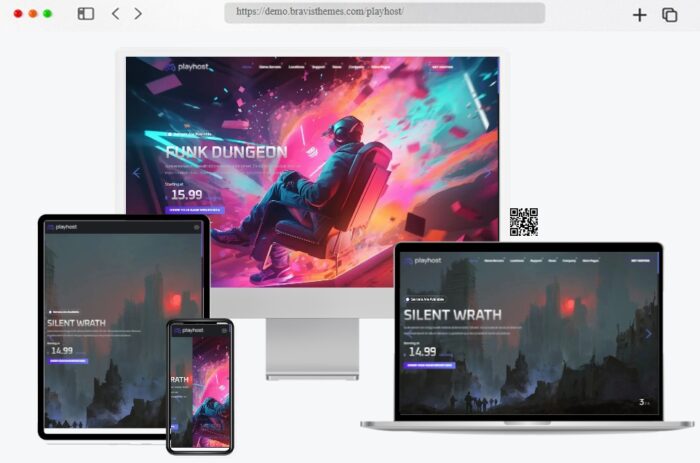 Playhost Game Hosting Server WordPress Theme