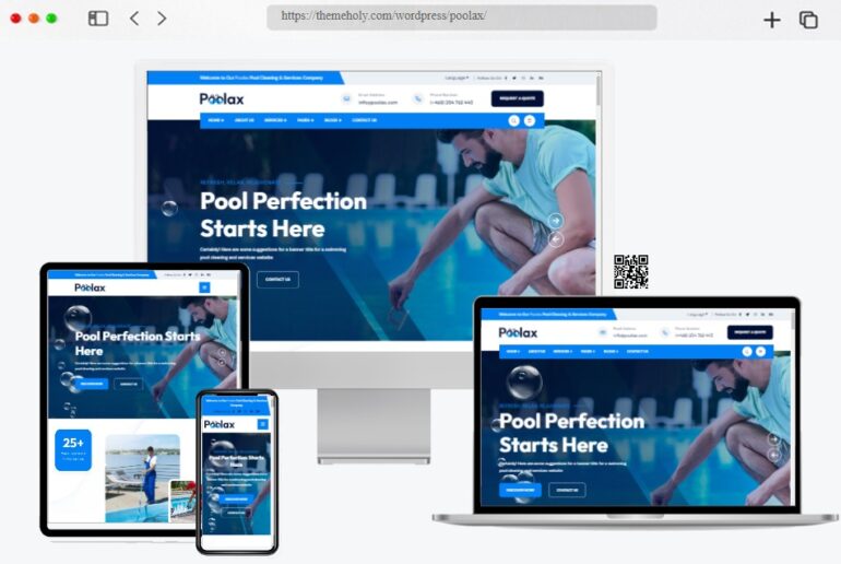 Poolax Pool Cleaning WordPress Theme