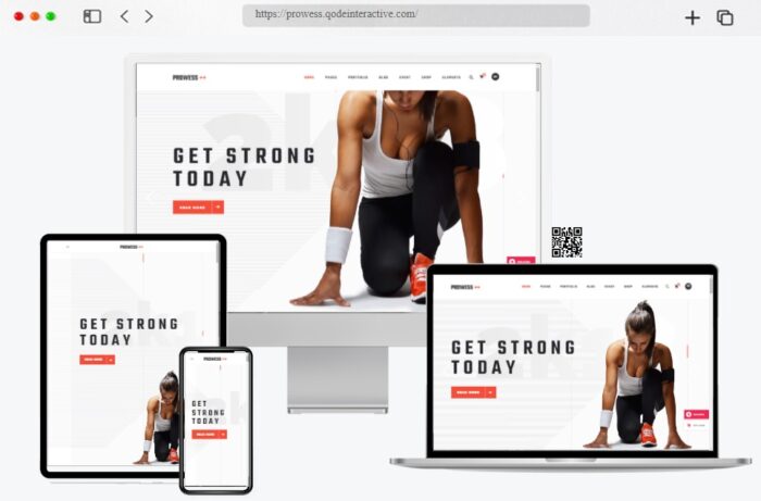 prowess fitness gym wordpress theme