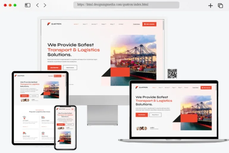 Quatron Transport Logistics HTML Template